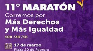 Marat&oacute;n : Corremos por m&aacute;s derechos y m&aacute;s igualdad
