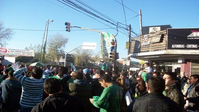 El festejo del campeonato se trasladó a las calles de Ituzaingó