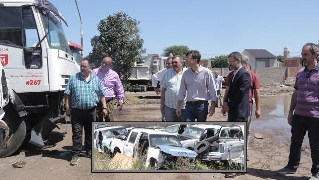 Morón también es tierra arrasada: Lucas Ghi visitó distintas áreas del municipio