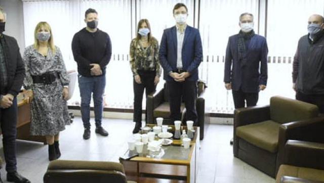 Descalzo, Zabaleta, Ghi y Menéndez se reunieron con funcionarios del Departamento Judicial de Morón