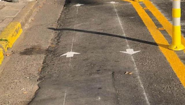Ampliación de veredas en Morón para facilitar el distanciamiento social