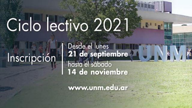 Inscripción al Ciclo lectivo 2021 a la Universidad Nacional de Moreno