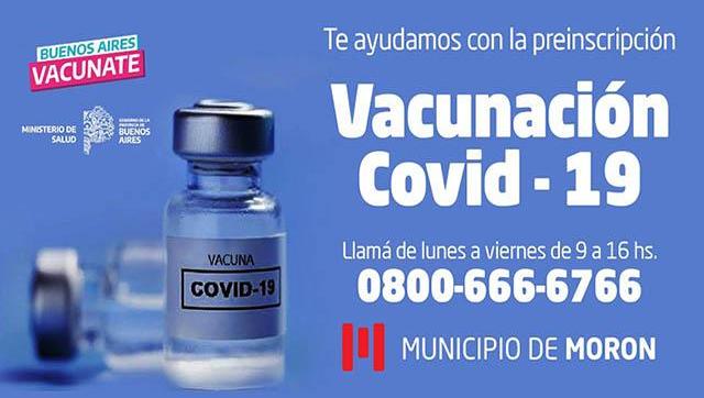 El Municipio asistirá a vecinos en la preinscripción para recibir la vacuna contra el Covid19