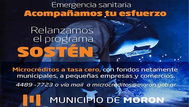 Morón relanza el programa SOSTÉN