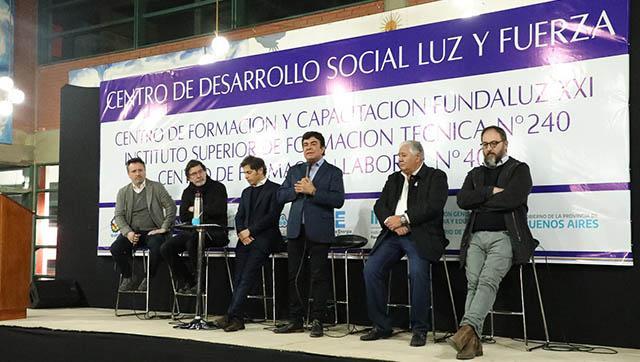 Espinoza y Kicillof inauguraron un nuevo Instituto Superior de Formación Técnica