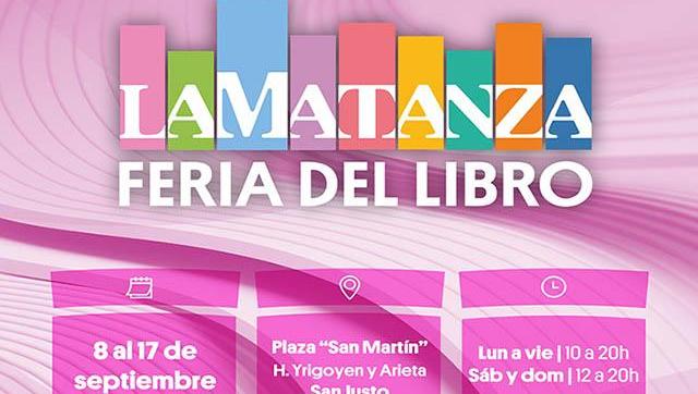 Llega a La Matanza la XVI Feria  Municipal del Libro “Primavera de Libros”