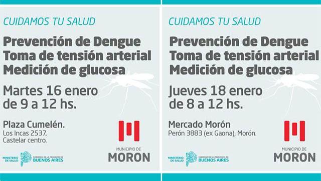 Jornadas de salud en Morón y Castelar
