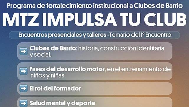 Nueva iniciativa en La Matanza para fortalecer a los clubes de barrio 