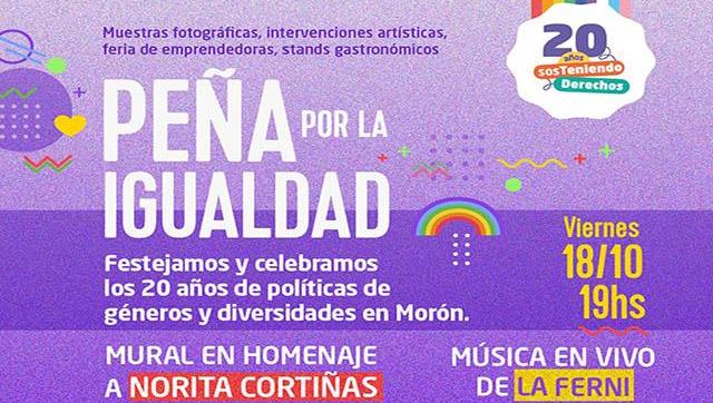 Morón celebra 20 años de políticas de género con una peña por la igualdad